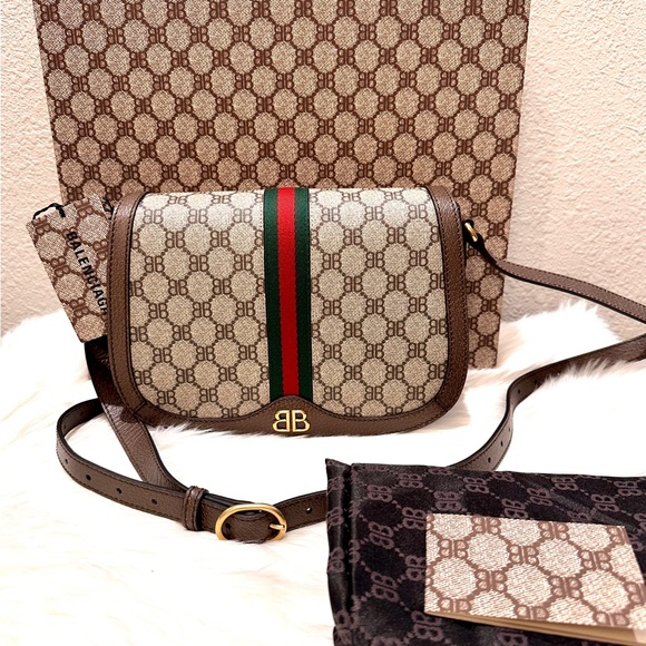 NEW Gucci x Balenciaga The Hacker Project Medium Shoulder Bag - Picture 12 of 13